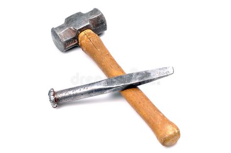 Hammer and chisel. Isolated on white background #Sponsored , #Sponsored, #sponsored, #chisel, #white, #Isolated, #Hammer Hammer And Chisel, Christian Pictures, White Background, Photo Image, Stock Photos, Wood, White