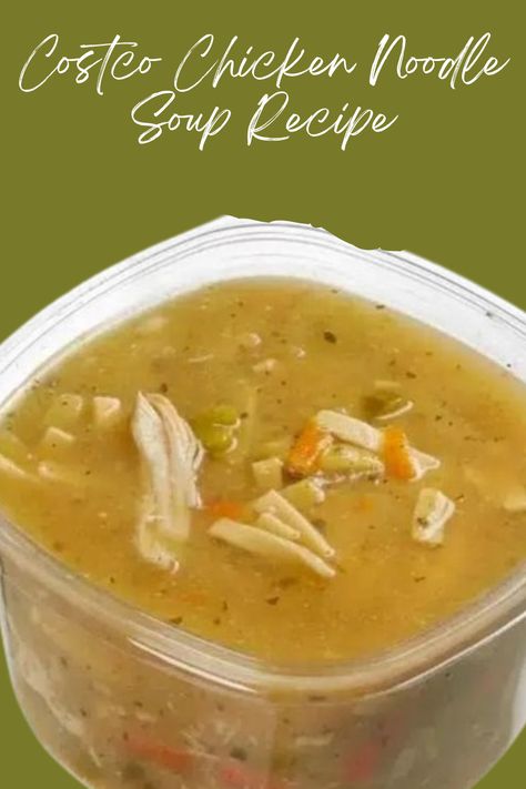 Today, I’m sharing a gem from my kitchen – the Costco Chicken Noodle Soup recipe. There’s something Copycat Costco Chicken Noodle Soup, Costco Chicken Soup Recipe, Costco Chicken Noodle Soup Recipe, Chunky Chicken Noodle Soup, Homade Chicken Noodle Soup, Ultimate Chicken Noodle Soup, Homestyle Chicken Noodle Soup, Roast Chicken Soup, Costco Chicken