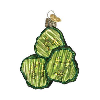 Pickle Ornament, Christmas Pickle, Pickle Chips, Old World Christmas Ornaments, Food Ornaments, Ornament Hooks, Old World Christmas, Christmas Gift Box, Noel Christmas