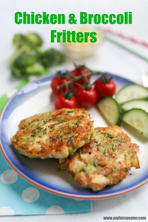 Toddler Chicken Recipes, Chicken Baby Food, Broccoli Fritters, Chicken Recipes For Kids, Easy Baby Food Recipes, Ground Chicken Recipes, Shredded Chicken Recipes, Baby Led Weaning Recipes, Weaning Recipes