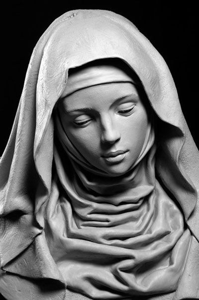 Philippe Faraut, St Gertrude, Figure Portrait, Personaje Fantasy, Stone Sculptures, Istoria Artei, Classic Sculpture, Seni Vintage, Roman Sculpture