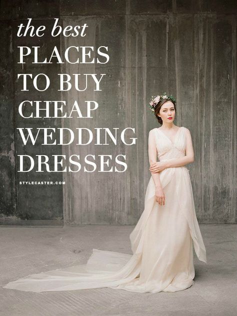 15 Places to Shop if You Want to Snag a Stunning Wedding Dress for Cheap Long Beach Wedding Dresses, Camouflage Wedding, Chiffon Wedding Gowns, Buy Wedding Dress, Places To Shop, Summer Dresses For Wedding Guest, Cheap Wedding Dresses, Tea Length Wedding Dress, A Wedding Dress