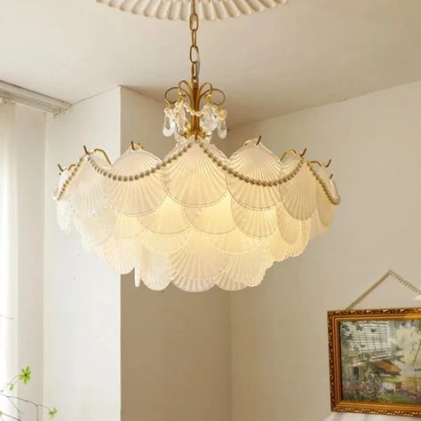 Just found this amazing item on AliExpress. Check it out! C$773.38 | Pendant LED Modern Light Fixture Art French Shell Glass Chandelier Lamps Copper for Home Decoration Living Dining Room Bedroom Pearl Bedroom Decor, Chandelier Frames, Bedroom Chandelier Ideas, Pearl Home Decor, Shell Pendant Light, Seashell Chandelier, Shell Chandelier, Pearl Chandelier, Color Cobre