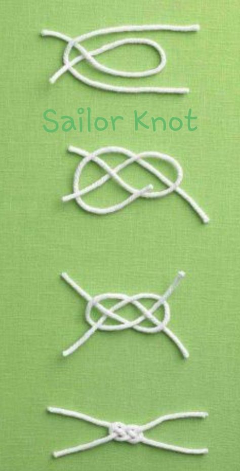 Sailors Knot Bracelet, Sailor Knots Diy, Sailors Knot Tutorial, Decorative Knots For Jewelry, Necklace Knots, Pretty Knots, Knot Crafts, Sailors Knot, Simpul Dasi