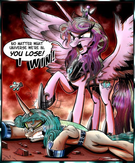 Chrysalis X Cadence, Mlp Creepypasta, Princess Cadence, Mlp Memes, Queen Chrysalis, Time Will Tell, Mlp Comics, Mlp Fan Art, My Little Pony Comic