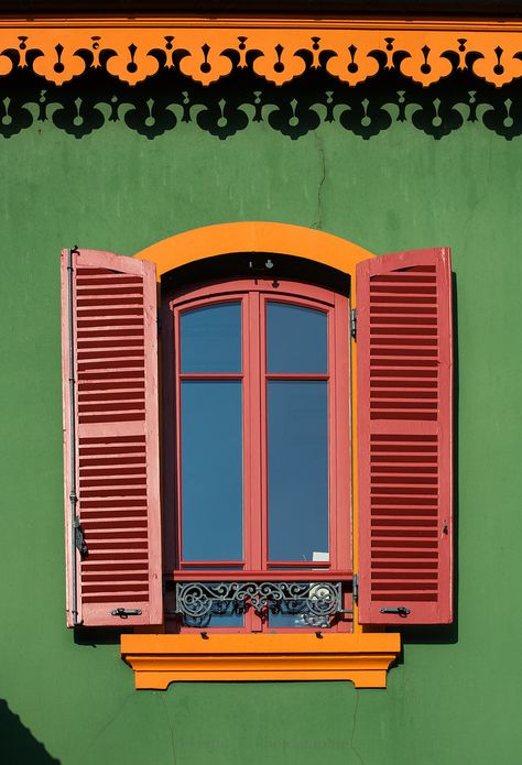 Goa Windows, Zine Poster, Mexican Windows, Interior Design Bedroom Small, Colourful Buildings, Beautiful Windows, Lyon France, Old Windows, Arte Inspo