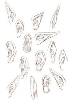 How To Draw Ears, Art Du Croquis, Ear Art, 캐릭터 드로잉, Anatomy Drawing, Body Drawing, Anatomy Art, Art Tutorials Drawing, Drawing Reference Poses