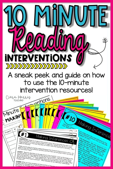 Reading Intervention Activities: A Sneak Peek at 10 Minute Interventions Reading Rti 2nd Grade, Reading Small Groups Fifth Grade, Year 3 Reading Activities, Reading Intervention Lesson Plans, Reading Strategies 2nd Grade, 3rd Grade Reading Intervention Ideas, Silent Sustained Reading Activities, Reading Comprehension Intervention, 3rd Grade Reading Small Group