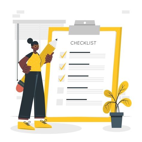 Checklist Illustration Design, To Do List Illustration, Checklist Illustration, Survey Illustration, Study Vector, العمل الجماعي, Fashion Portfolio Layout, Cute Backgrounds For Iphone, Pen Icon