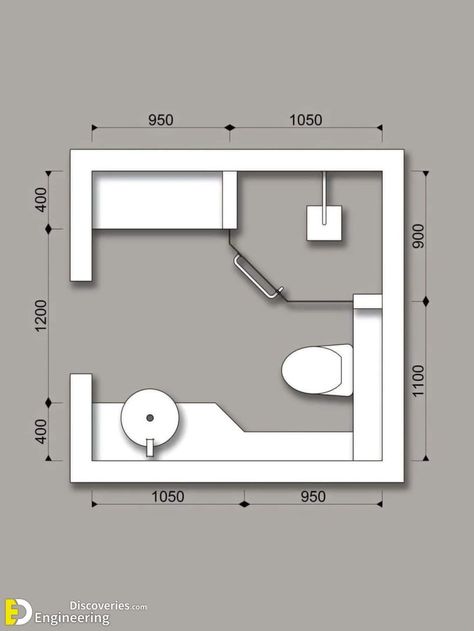 Stylish & Functional 2m x 2m Bathroom Plans!! 2x2 Bathroom, 2m Bathroom, Toilet Plan, Small Space Bathroom Design, Bathroom Layout Ideas, Bathroom Layout Plans, Toilet And Bathroom Design, Garage Guest House, Small Bathroom Layout