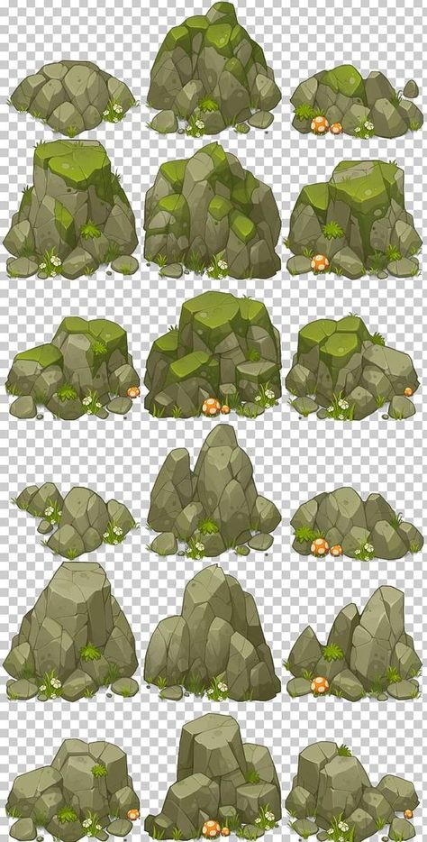 Rock Collage, Kunst Inspo, Concept Art Tutorial, 2d Game Art, Kunst Inspiration, 카드 디자인, Game Concept Art, Collage Illustration, Digital Painting Tutorials