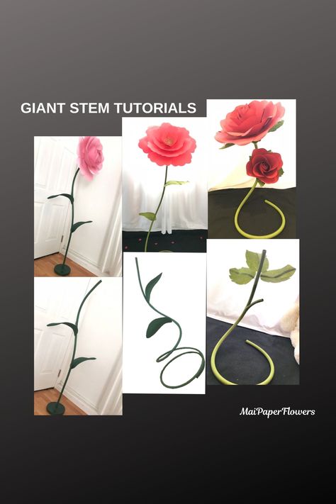 Paper Flowers Giant, Large Paper Flower Template, Paper Flower Printable Templates, Giant Paper Flowers Template, Giant Paper Flower, Flower Petal Template, Standing Flower, Paper Rose Template, Flower Templates Printable