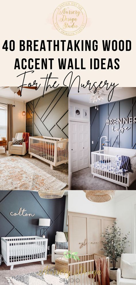 Ahead, we are rounding up 40 breathtakingly beautiful nursery wood accent wall ideas- to create a stunning backdrop in the baby's room. Wood Accent Wall Ideas, Boy Room Accent Wall, Shiplap Nursery, Wainscoting Nursery, Wooden Accent Wall, Nursery Accents, Nursery Accent Wall, Wood Wall Design, Blue Accent Walls