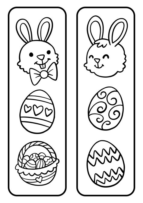 Color Bookmarks Printable Free, Printable Book Marks To Color, Easter Bookmarks, Spring Bookmarks To Color Free Printable, Cat Bookmarks Printable, Bookmark Template, Coloring Bookmarks, Bookmarks Printable, Halloween Coloring Pages