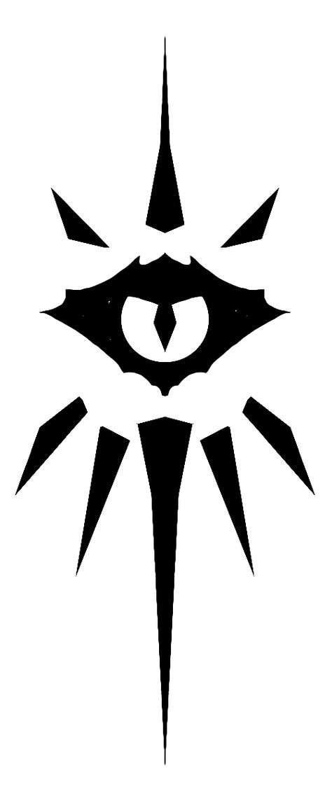 Class Symbol: Warlock Cool Symbols, Magic Symbols, Desenho Tattoo, 문신 디자인, Symbolic Tattoos, Skull Art, Glyphs, Larp, Body Art Tattoos