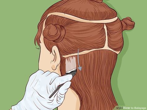 Balayage Home Diy, Diy Bayalage At Home Easy, Sectioning For Balayage, How To Bayalage My Own Hair, How To Make Highlights Hair At Home, At Home Balayage Diy, Balayage Application Technique, How To Do Lowlights At Home, How To Apply Hair Color At Home