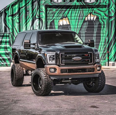 Excursion Conversion, Lifted Suv, Ford Excursion Diesel, Ford Obs, Big Boyz, Ford Trucks F150, Trucking Life, Truck Stuff, Ford Explorer Sport