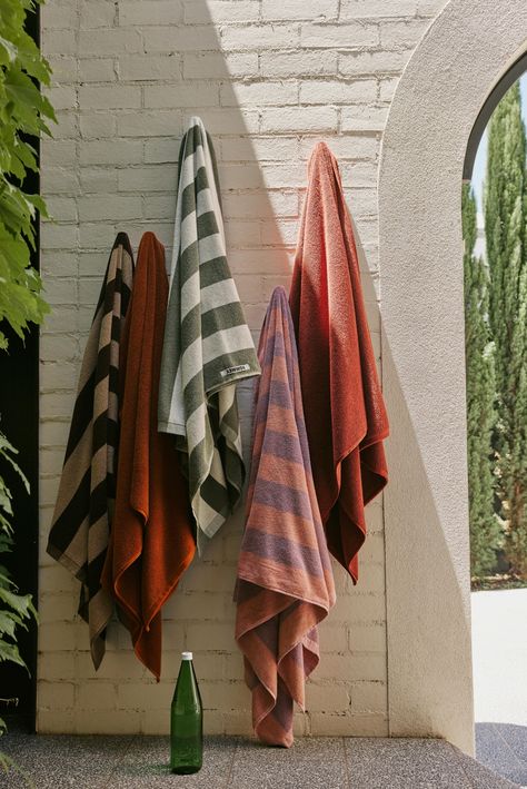 Towel Collection, Luxury Towels, Candy Stripes, Bathroom Essentials, Cotton Towels, Beach Towels, Towel Set, Home Decor Accessories, Stripes Design