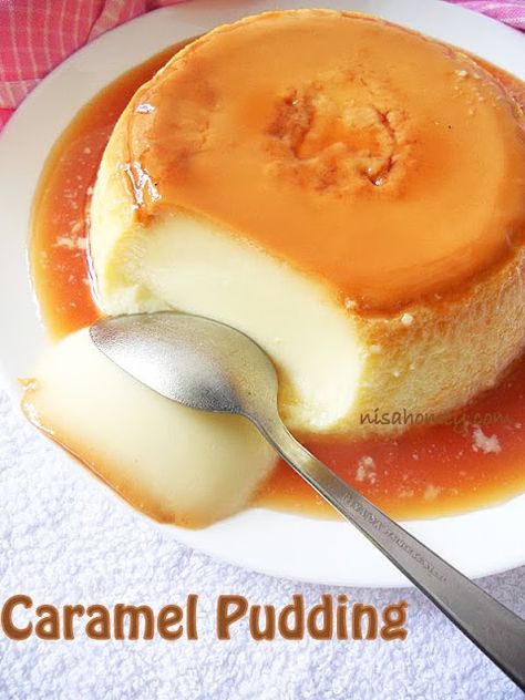 Caramel Custard Recipe, Caramel Pudding Recipe, Flan Au Caramel, Caramel Custard, Caramel Flan, كريم كراميل, Caramel Pudding, Creme Brûlée, How To Make Caramel