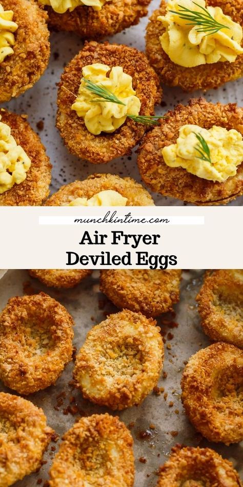 Delved Eggs Recipes, Cute Deviled Eggs Thanksgiving, Fully Loaded Fried Deviled Eggs, Devilled Deep Fried Eggs, Chop House Deviled Eggs, Deviled Eggs With Tuna, Fried Pickle Deviled Eggs, Southern Fried Deviled Eggs, Deviled Quail Eggs Recipe