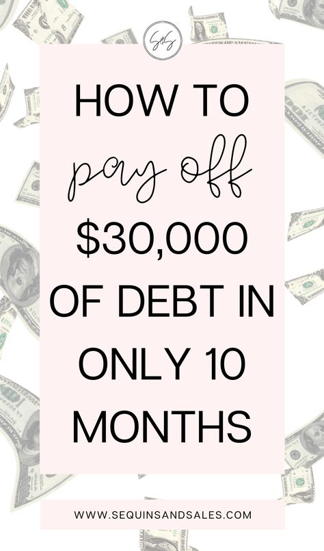 How to Pay Off $30,000 Of Debt in 10 Months Pay Off 20000 In A Year, 30 Day Savings Plan, How To Get Out Of Collections, No More Credit Card Debt, Payoff Credit Card Debt Fast, Budget To Pay Off Debt, Avalanche Debt Payoff, Get Rid Of Debt Fast, How To Pay Off 4000 Debt