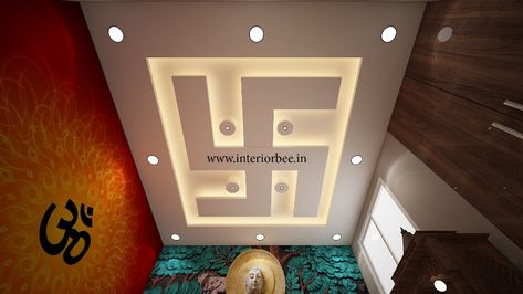 Pooja Room Ceiling, Fall Celling Design, Room Ceiling Design, Bedroom False Ceiling, False Ceiling Design Ideas, Pop Design For Hall, Drawing Room Ceiling Design, Simple False Ceiling Design, Simple Ceiling Design