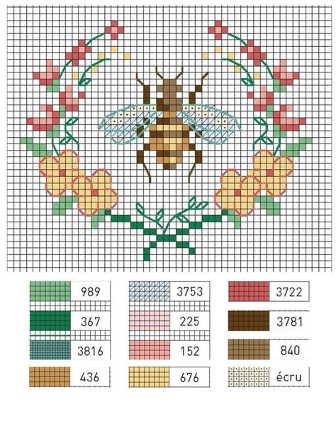 Moth Cross Stitch Pattern Free, Cross Stitch Animals Patterns, Cross Stitch Art Pattern, Flower Cross Stitch Pattern, Unique Cross Stitch, Flower Cross Stitch, Animal Cross Stitch Patterns, Pola Kristik, Mini Cross Stitch