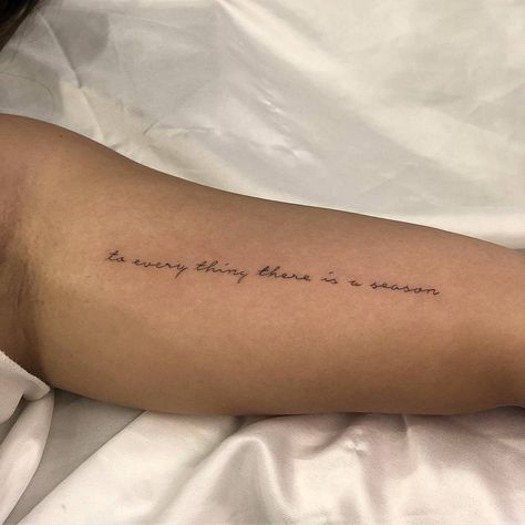 Arm Quote Tattoos, Inner Arm Tattoos, Meaningful Tattoo Quotes, Writing Tattoos, Text Tattoo, Парные Тату, Tattoo Script, Classy Tattoos, Discreet Tattoos