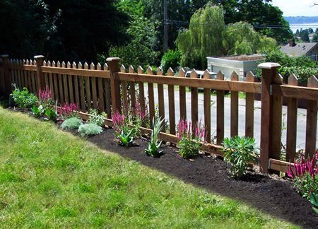 Creative Landscaping, Wooden Fences, Fence Stain, Property Owner, Cheap Fence, Living Fence, Fence Styles, Front Yard Fence, Farm Fence