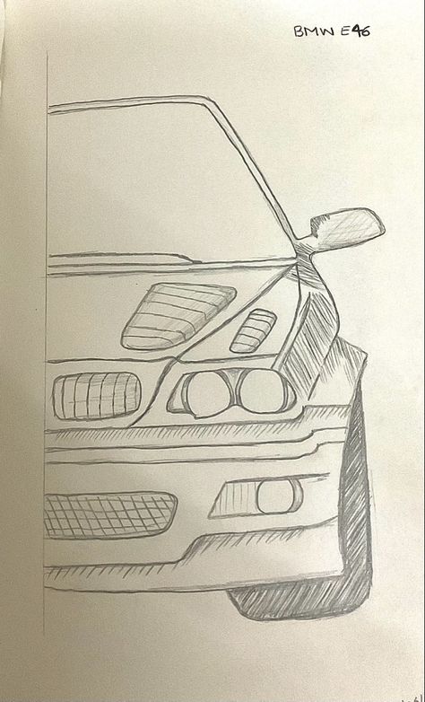 #car#pencilsketch#drawing#sketchbook#cardrawing#carsketch#BMW#E46 Bmw Drawing Easy, Bmw Drawing, Bmw Sketch, Car Drawing Easy, Tools Drawing, Car Drawing, Drawing Sketchbook, Bmw E60, Bmw E39