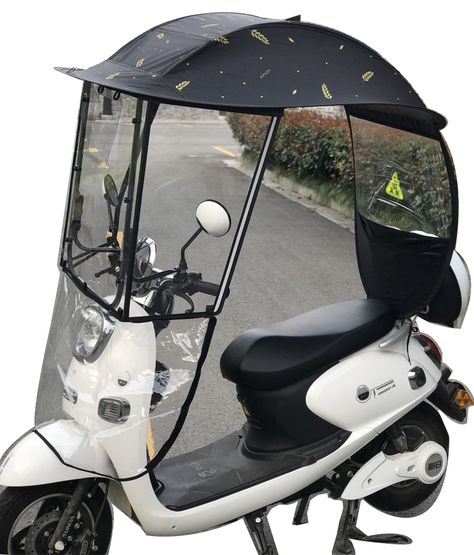 Motorcycle Umbrella Universal Car Motor Scooter Waterproof Umbrella Sun Shade Rain Cover Suitable for Motorcycles with Mirrors https://m.alibaba.com/product/1600147735449/Motorcycle-Umbrella-Universal-Car-Motor-Scooter.html?__sceneInfo={"cacheTime":"1800000","type":"appDetailShare"} Moped Accessories, Bike Umbrella, Futuristic Umbrella Design, Motorbike Cover, Fancy Umbrella, Scooter Bags, Best Motorbike, Bike Cover, Scooter Design