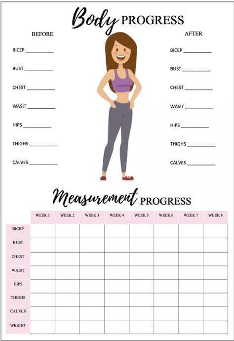 Planning Sport, Body Progress, Fitness Planner Free, Fitness Tracker Printable, Fitness Planner Printable, Workout Log, Health Tracker, Health Planner, Tracker Printable