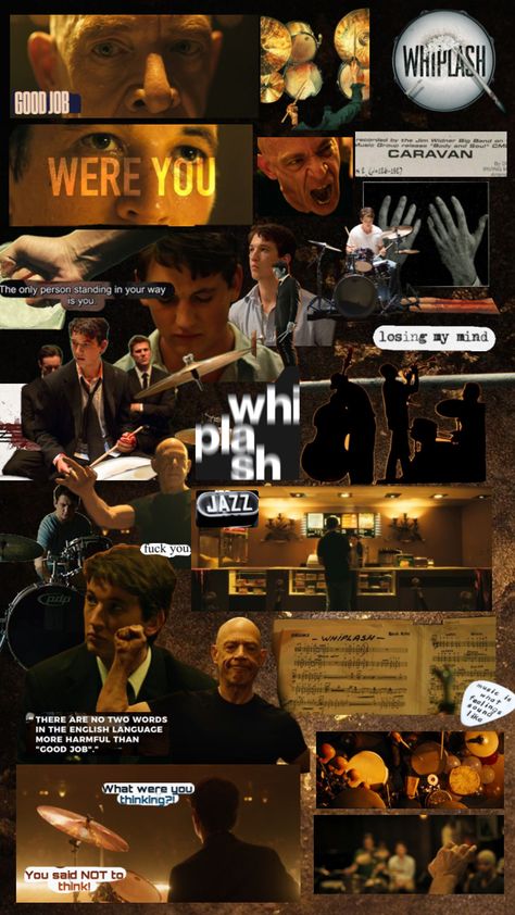 Whiplash Movie, Movie Poster Project, Damien Chazelle, Movie Collage, Film Posters Art, Cool Pictures For Wallpaper, Miles Teller, Film Poster Design, Whiplash