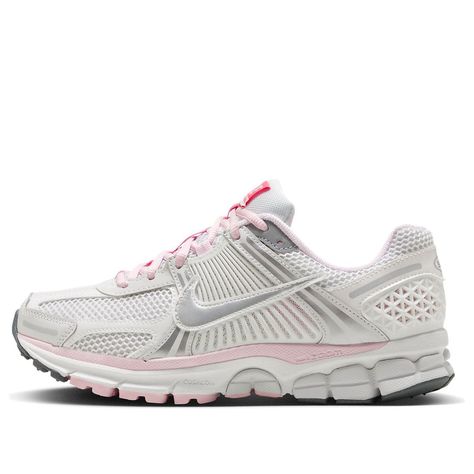 Shop (WMNS) Nike Air Zoom Vomero 5 '520 Pack White Pink' FN3695-001 at KICKS CREW — your go-to for authentic, stylish sneakers. Whether for fashion, performance, or collection, find your perfect pair with us. Pink And White Shoes, Air Zoom Vomero 5, Cute Running Shoes, Nike Zoom Vomero 5, Nike Vomero, Zoom Vomero 5, Pink Nike Shoes, Vomero 5, Nike Shoe