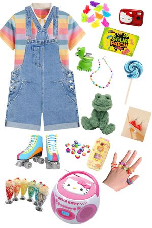 Kidcore Outfit | ShopLook Partycore Outfits, 90s Kidcore Outfit, Aesthetic Outfits Kidcore, Kidcore Winter Outfits, Pastel Kidcore Clothes, Kidcore Pastel Outfit, Hypercore Outfits, Kidcore Summer Outfit, Happycore Outfit