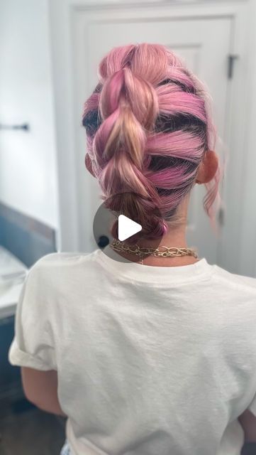 Dinosaur Braid Hairstyles, Short Womens Viking Hair, Easy Hairstyles With Short Hair, Shoulder Length Cute Hairstyles, Edgy Hairstyles For Medium Hair, Trailer Park Hairstyles, Short Hair Faux Braid, Dragon Braids Hairstyles, Hair Do For Short Hair Simple