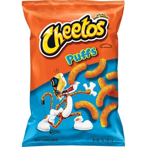 Cheetos Cheese Puffs, Cheetos Cheese, Cheetos Puffs, Bag Of Cheetos, Homemade Squishies, Cheetos Crunchy, American Snacks, Cheese Puffs, Cheese Snacks