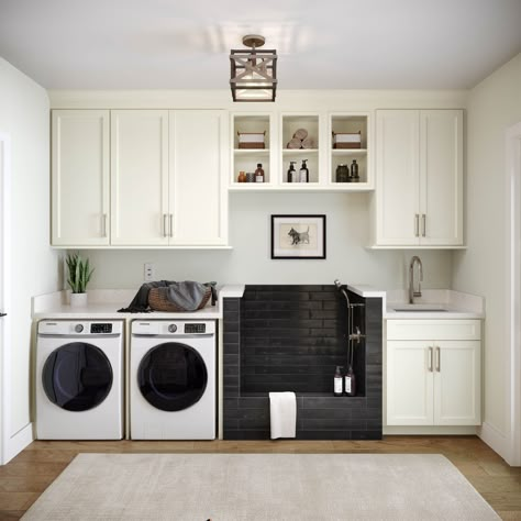 Laundry Renovation Ideas, Mud Room Laundry Room Combo, Cabinets Laundry Room, Organization Laundry Room, Laundry Renovation, Laundry Room/mud Room, Christmas Patio, Laundry Room Flooring, Dream Laundry Room