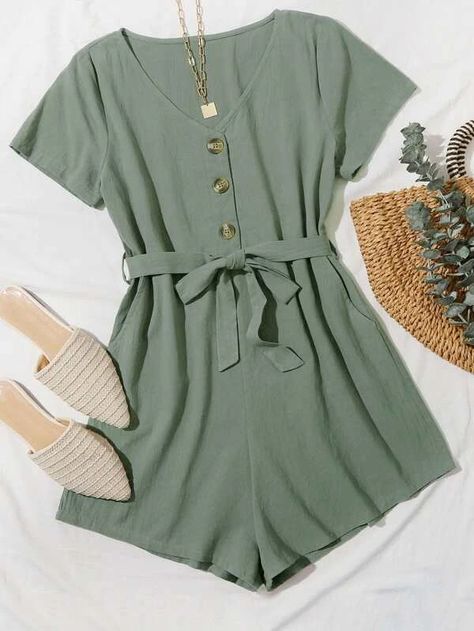 Summer Jumpsuits, Romper Women, Trendy Dress Outfits, Traje Casual, Cute Rompers, Causual Outfits, Tween Outfits, Really Cute Outfits, Summer Fashion Outfits