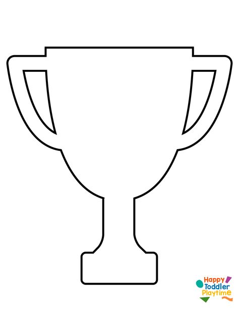 Printable Trophy Template, Fathers Day Trophy Craft, Trophy Template Free Printable, Sports Crafts For Toddlers, Trophy Template, Trophy Printable, Star Wars Kids Crafts, Father's Day Crafts For Kids, Soccer Template