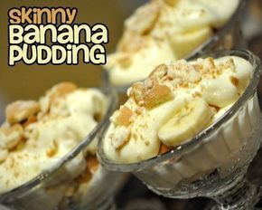 Skinny Banana Pudding Only 231 Calories Banana Pudding Low Calorie, Low Cal Banana Pudding, Banana Pudding Yogurt, Healthy Banana Pudding Greek Yogurt, Healthier Banana Pudding, Low Sugar Banana Pudding, Greek Yogurt Banana Pudding, Plats Weight Watchers, Cake Pudding