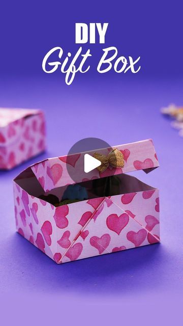 D.I.Yay! on Instagram: "DIY Gift Box | Follow @d.i.yay  #diy #diyvideos #diyprojectideas #diytutorial #diycrafts #artandcraft #easyDIY #papercrafts #giftbox #giftideas #gifting #crafting #craftideas #handmadegifts #howtomake" Diy Snack Boxes Gift Ideas Birthday, Make A Gift Box Out Of Cardboard, Diy Bracelet Gift Box Ideas, How To Make A Gift Box Out Of Paper Diy, Easy Gift Box Diy, How To Make A Gift Box Out Of Cardboard, Diy Candy Box Gift, Diy Hampers Gift Ideas, How To Make Gift Boxes