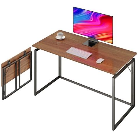 Small Space Minimalist, Collapsible Desk, Desk For Small Space, Folding Table Desk, Compact Desk, Minimalist Space, Foldable Desk, Compact Desks, Desks For Small Spaces