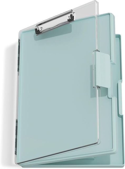 Amazon.com : Hongri Clipboard with Storage, Folder Nursing Clipboards Side Opening, Heavy Duty Clipboard with Dual Compartment Storage Box, Smooth Writing for Work, Office Supplies, School Supplies(Green) : Office Products Clipboard Aesthetic, Green Stationary, Clipboard With Storage, School Locker Organization, Nurse Clipboard, University Apartment, Clipboard Storage, Locker Organization, Cool Office Supplies