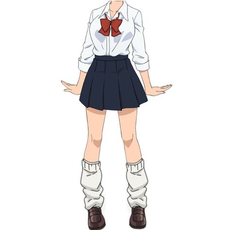 Cute Anime Uniform, Anime Female School Outfits, Anime Highschool Outfits, Japanese School Outfits Anime, Anime Uniform Ideas, Drawing Uniform School, School Skirt Drawing, School Clothes Drawing, Cute Anime Outfits Female Casual