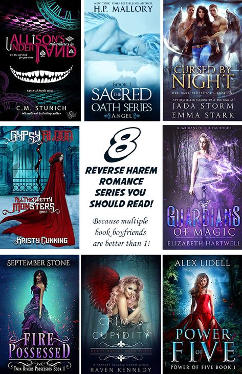 The more, the merrier! Here are 8 reverse harem romances guaranteed to keep you up reading late into the night! #whychoose Reverse Harem Books, Why Choose Romance, Paranormal Books, The More The Merrier, Fantasy Romance Books, Reverse Harem, Good Romance Books, 100 Books To Read, Fantasy Books To Read