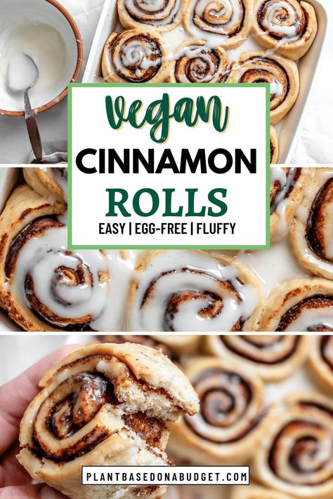 Vegan Cinnamon Rolls Dairy Free Cream Cheese, Vegan Cinnamon Rolls, Cinnamon Rolls Easy, Vegan Holiday, Cinnamon Rolls Homemade, Easy Cinnamon, Cinnamon Rolls Recipe, Vegan Dessert, Vegan Dessert Recipes