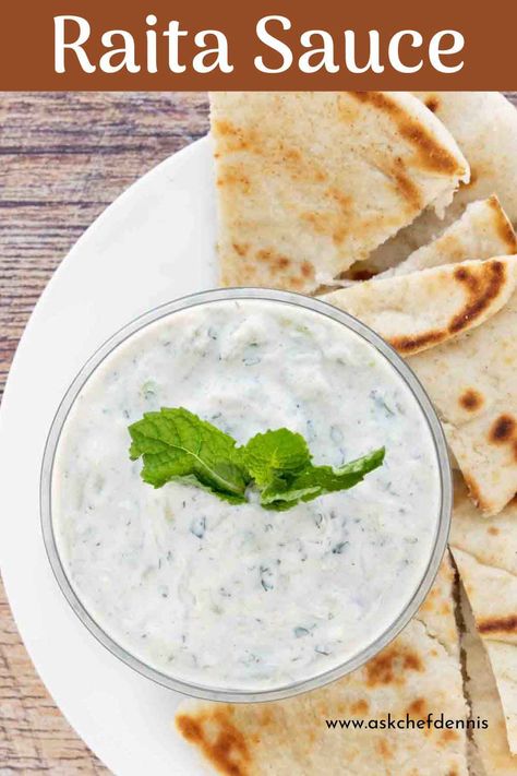 Our easy-to-make Raita sauce is a delightfully delicious Indian yogurt sauce. This traditional Indian condiment has many uses and is guaranteed to become a family favorite. Indian Yogurt Sauce, Indian Raita, Indian Yogurt, Easy Tzatziki, Light Dishes, Tzatziki Recipe, Indian Sauces, Homemade Naan Bread, Tzatziki Recipes