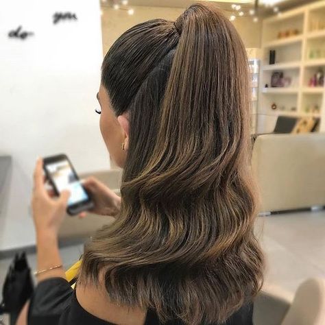 Half Down Ponytail, Half Up Half Down Ponytail, Down Ponytail, Tail Hairstyle, Perfect Ponytail, Pageant Hair, Elegant Ponytail, Half Ponytail, Guest Hair