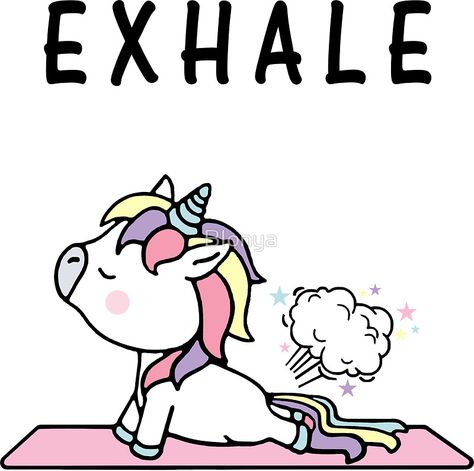 Funny Unicorn Drawings, Unicorn Yoga, Unicorn Farting Rainbows, Animal Yoga, Yoga Stickers, Unicorn Memes, Unicorn Cross Stitch Pattern, Candy Stickers, Thank You Quotes